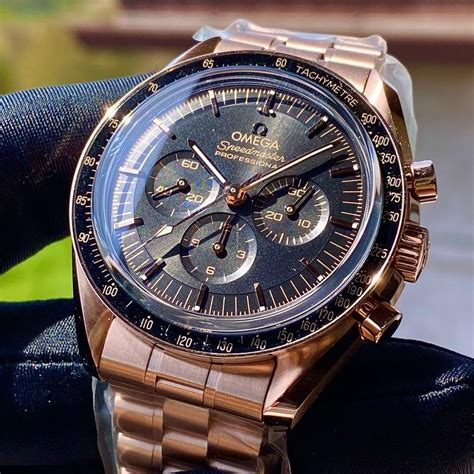 omega speedmaster moonwatch rose gold|omega speedmaster moonwatch for sale.